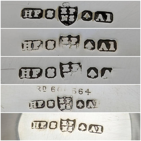 1930年頃 英国アンティーク シルバープレート製 ティーポット5点セット Harrison Fisher